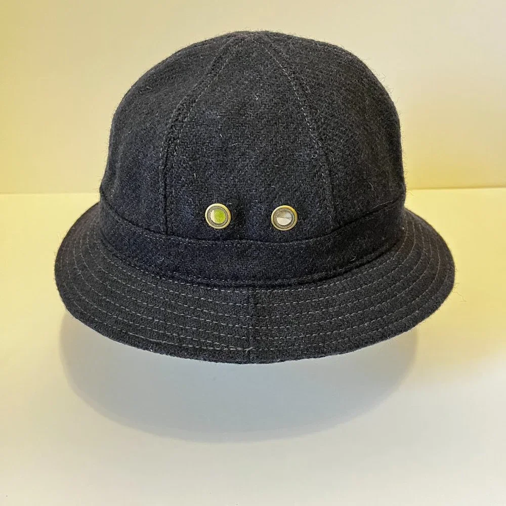 Blue Wool Bucket Hat - Harris Tweed x Mark McNairy - Picture 5 of 10